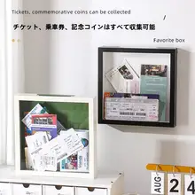 思い出を形に！チケット収納ボックス【映画・コンサート用・白い壁の装飾】