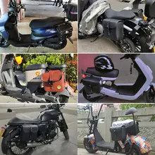 防水 レザーサドルバッグ【電動バイク用・ツール収納・側面取り付け】