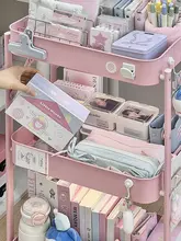 収納ワゴン アイアン 折りたたみ式 キャスター付き ポップカラー デスクサイド 寝室 寮 文房具 おやつ 雑貨