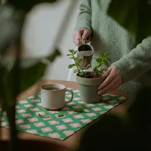ランチョンマット プレースマット 長方形 PVC 耐熱 防水 防油 ダイニングテーブル インスタ映え カントリー風 ナチュラル