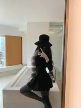 冬用ニットトップスとハイウエストスカート【女性用・体型カバー・極上の柔らかさ】（セットアップ対応）