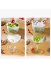 キッチン用野菜脱水器【手動・洗面器兼用・多機能】