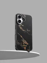 Sanlinba 金銀サフィアノレザー製マグネット式スマホケース【iPhone対応・高級感・軽量・耐衝撃】