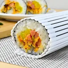 寿司制作ツール【紫菜巻き用・プラスチック製寿司巻きマット・寿司マット】（セットアップ対応）