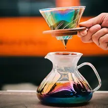 ガラス製コーヒーフィルターとドリッパーの手淹れコーヒーセット