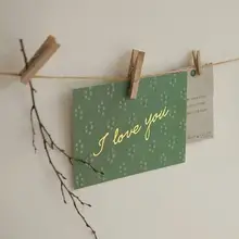 メッセージカード 封筒付き ポストカード インスタ映え ナチュラル 誕生日 感謝 先生の日 ラブメッセージ 「Daily like」