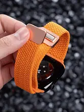 Apple Watch バンド マグネット式 編み込み 通気性 スポーツ 夏用 メンズ 上品