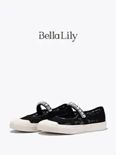 BellaLily春の新作レースメリージェーンシューズ