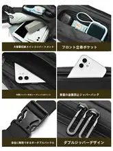 斜め掛けバッグ【男性用・携帯に便利・短距離旅行・バイク用】
