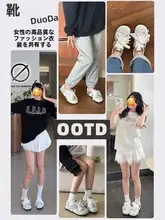 シルバーのバレリーナ風スニーカー【薄底・春秋用・カジュアル・ versatile】