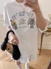 天使のリボンデザイン 綿100% Tシャツ【3種類展開】