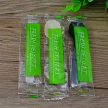 厚手プラスチック製デザートスプーン【使い捨て・個包装・アイスクリーム・プリン用】