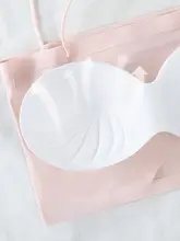 極上の柔らかさの一体型ブラトップ【ノンワイヤー・背中美人・肩ひも付き】