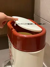 かわいいごみ箱【家庭用・蓋付き・スリムデザイン・寝室やトイレに最適】