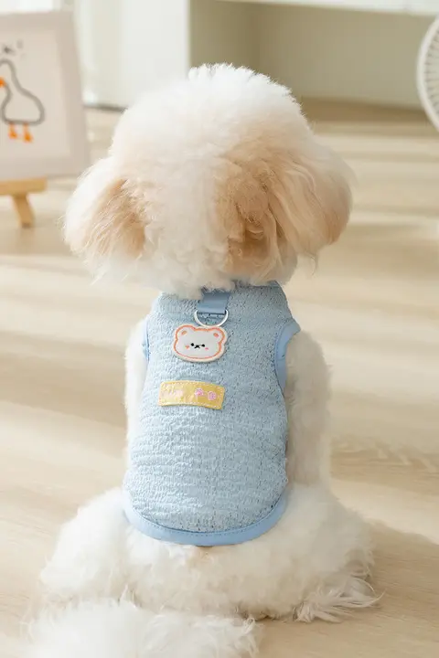 リード付きベスト 犬 小型子犬向け 薄手 夏向け