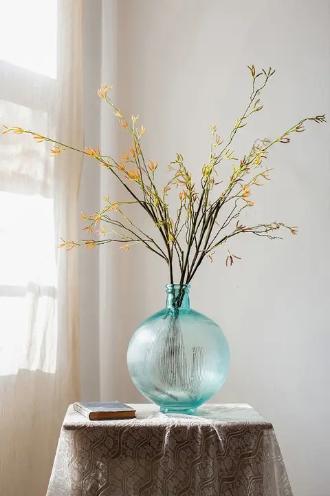 高級アートフラワー インテリア装飾用造花【リビング・ダイニングテーブル用・緑植物ディスプレイ】