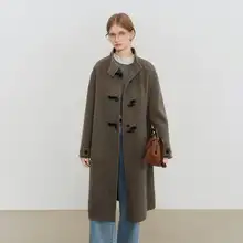 白色ショートウールダブルフェイスコート【女性用・小柄サイズ】