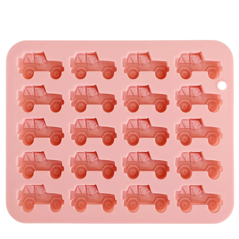 食品グレードのシリコン型【子供向けカートゥーン車・高耐熱・ノンスティック】
