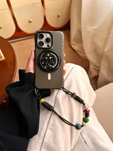 マグネット吸着機能付きスマートフォンケース【スタンド機能・調整可能なショルダーストラップ対応】
