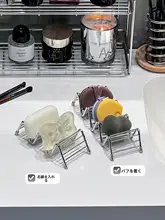 304不鏡鋼製 湿気を逃すソープディッシュ【バスルーム用・洗面台上】