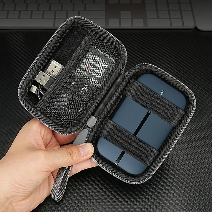 OLYSON Huawei 3用 随時WiFi 3 Pro収納ケース【ハードシェル・防水・防衝撃・ポータブルデジタルバッグ】