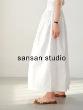 春秋用 ハーバー風花苞ロングスカート【プリーツミディスカート・フレアデザイン】（ セットアップ対応）