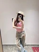 美しいシルエットの夏用デニムパンツ【ストレート・ワイドレッグ】