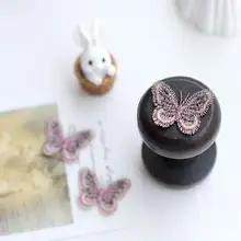 金糸刺繍の小さな蝶々【カラフルな装飾用・衣類補助素材】