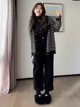 大きいサイズの梨形シルエットワイドパンツ【ハイウエスト・ブラック・デニム】（セットアップ対応）