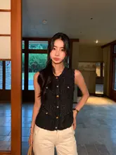 高級感あるニットカーディガン【ノースリーブ・大人女性用】