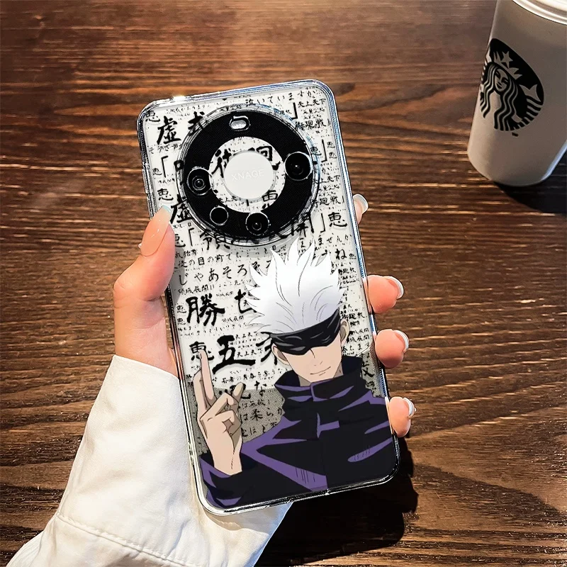 呪術コレクター 五条悟デザインスマホカバー：透明シルエットの保護とアニメクオリティの実現