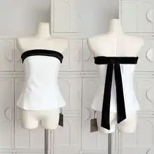 可愛い蝶結び付き無袖マキシドレス【春夏用・フレアシルエット】