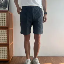 夏用薄手防水作業用ショートパンツ【男女兼用・多ポケット・速乾・無地】