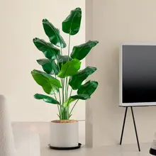 フェイク植物 屋内リビング装飾に最適 グリーン 植木鉢