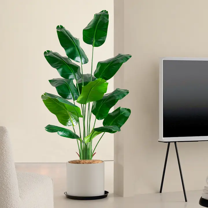フェイク植物 屋内リビング装飾に最適 グリーン 植木鉢