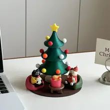 可愛い猫のパンソファデスク装飾【3Dプリンタ製・クリスマス用・癒し系】