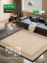 洗えるデザインのリビング用ラグ【アンティーク風・二重構造・極上の柔らかさ】（セットアップ対応）