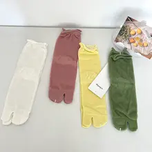 春夏用 軽量メッシュ素材のタビソックス【コットン・二趾・中筒・無地】