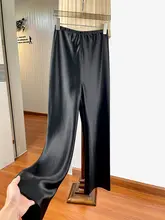 夏用の薄手ストレートパンツ【高腰・落ち感・カジュアルスタイル】