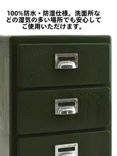 ビンテージスタイルの引き出し収納キャビネット【寝室・リビング用・壁面設置タイプ】（セットアップ対応）