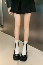 厚底マーティンブーツ【スクエアトゥ・ショート・女性用・チェルシーブーツ】