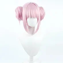 コスプレ用ウィッグ【粉色・ツインテールスタイル・軽量タイプ】
