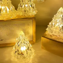 LEDアイスクリスタルナイトライト【ロマンティックなインテリア装飾・クリスマス・誕生日プレゼント・卓上用】