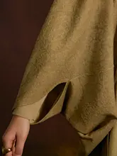 新中式 イボウシシルクコート【秋冬用・茧型デザイン・オリエンタルスタイル】