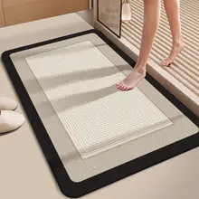 シンプルな浴室用マット【吸水性・防滑・ソフトな珪藻土素材】