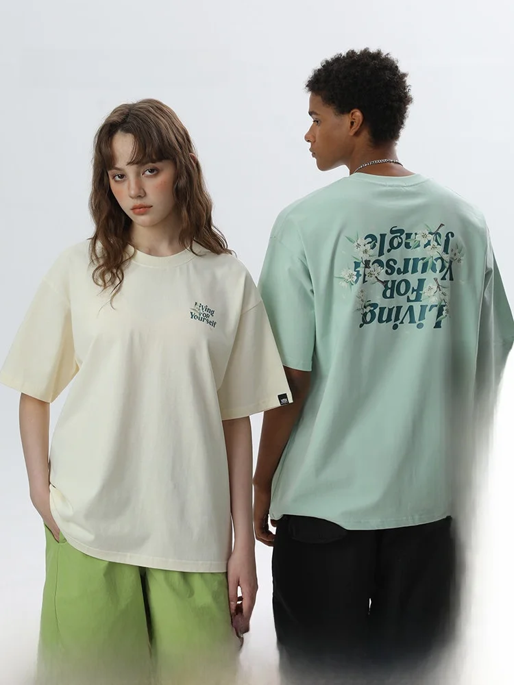 JUNGLETIGER 丛林老虎 原創植物花卉印花Tシャツ：男女兼用棉質ショートスリーブの実用性とシーン別適用