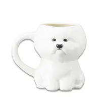 可愛らしい小犬の陶器マグカップ【家庭用・オフィス用・コーヒー】