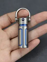 純チタン製 防水・防湿収納缶【アウトドア用・ミニ薬瓶・持ち運び便利】