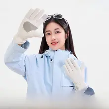 女性用 雲毛のシンプルな五本指手袋【アウトドア・保温アクセサリー】