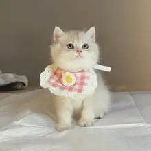 猫用首輪【食事用エプロン・水分吸収・グラデーションデザイン】